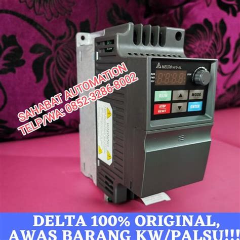 Jual Inverter Delta 1 5 Kw 1 5Kw 2Hp 220V 1 Ph Ke 3 Phase 220V