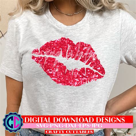 Lips Svg Red Lips Svg Kiss Svg American Lips Svg Kiss Etsy