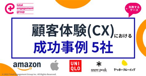 顧客体験 Cx での成功事例5社と、失敗するケースについて 株式会社トータルエンゲージメントグループ