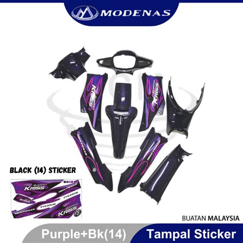 Modenas Kriss Kriss Fl Body Cover Set Siap Tampal Sticker