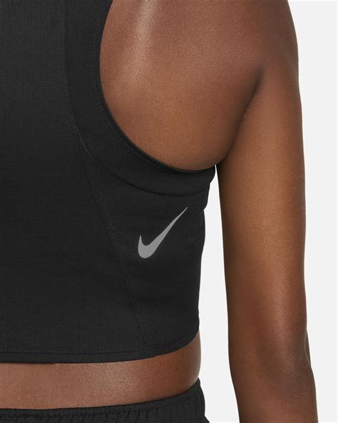 Mujer Nike Partes De Arriba Nike Dri Fit Race Negro