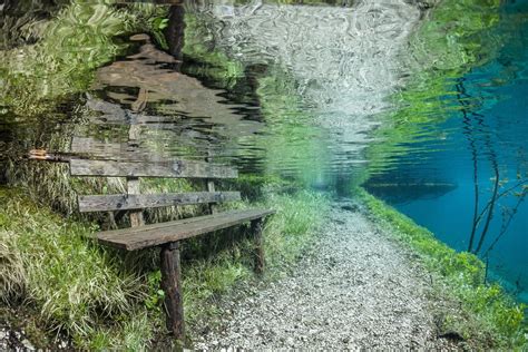 Submerged Park In Austria Underwater Park Green Lake Austria Green Lake