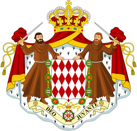 National Emblem Coat Of Arms Of Monaco