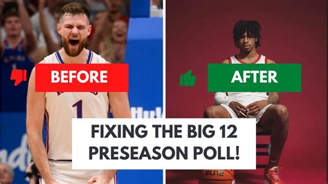 Fixing The Big 12 Preseason Poll Youtube