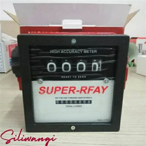 Jual Flow Meter Super Rfay Inchi Digit Flow Meter Pengukur Solar