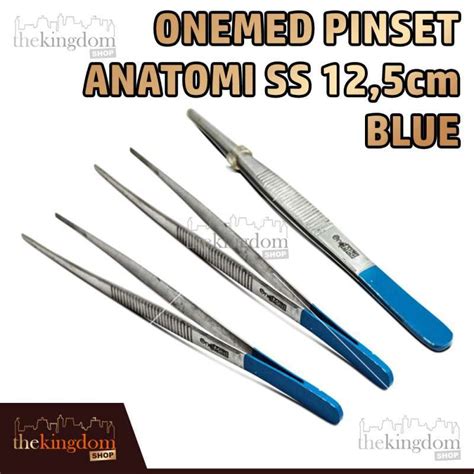 Jual Onemed Pinset Anatomi Ss Cm Blue Forcep Stainless Steel