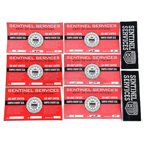 Sentinel Services Patches and Warning Stickers | GIFTED, THE (2017)