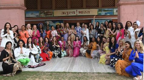 St Miss World Contestants Converge In Delhi