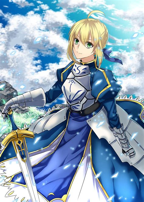 Anime Anime Girls Fatestay Night Saber Armor Dress Sword Short