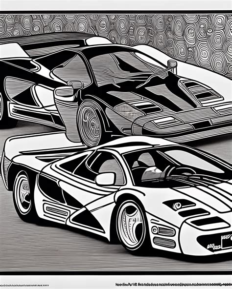 Dibujo De Mclaren F Para Colorear En Blanco Y Negro Creative