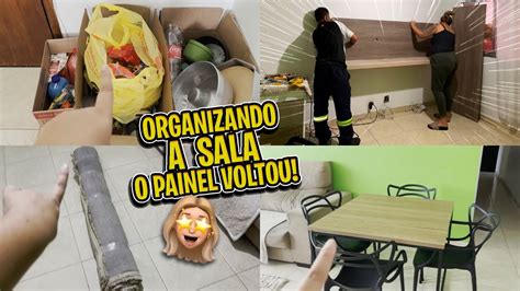 Mudan A Organizando A Sala Instalando E Colocando As Coisas No