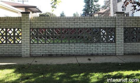 Decorative Concrete Block Fence | Shelly Lighting