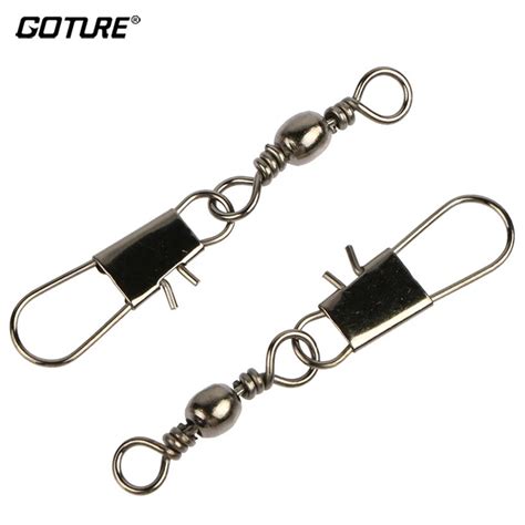 Goture 200pcslot Fishing Swivel With Interlock Snap Fishhooks Sea Rock