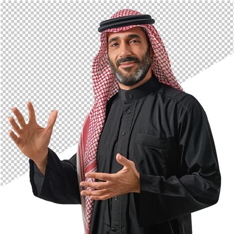 Saudi Man Premium AI Generated PSD