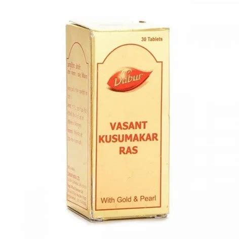 Dabur Vasant Kusumakar Ras 30 Tablet At Rs 1560 Bottle Ayurvedic