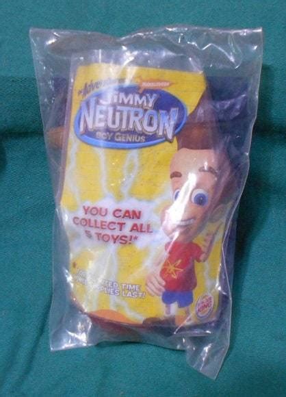 Lot Jimmy Neutron Burger King Happy Meal Toy Figure 2 Vhs Movies