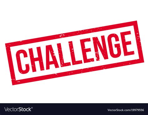 Challenge Rubber Stamp Royalty Free Vector Image