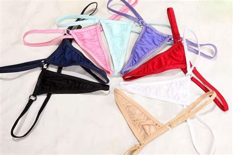 LinvMe Women S Extreme Sexy Hot Silk Micro Bikinis Set One Size Rose Red EBay