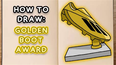 How To Draw Fifa Golden Boot Award Step By Step Tutorial Youtube