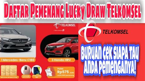 Daftar Pemenang Hadiah Lucky Draw Telkomsel 2020 Yang Di Undi Pada