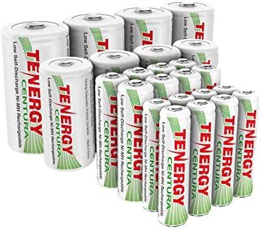 Tenergy Centura Nimh Low Self Discharge Rechargeable Battery Assortment