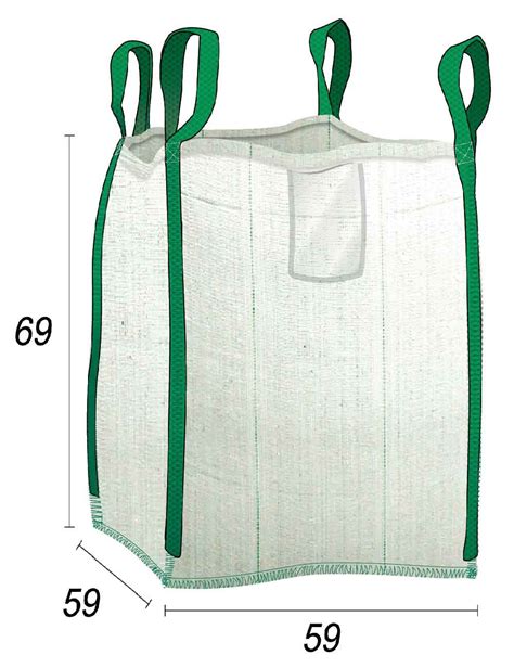 Big Bag Residuos doméstico Dimensiones 55X55X65 cm 500 kg