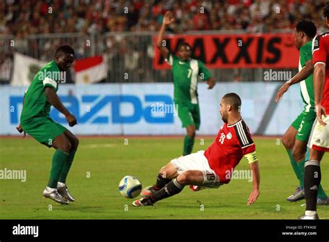 Alexandria, Cairo, Egypt. 30th Mar, 2016. Egyptian players and Nigerian ...