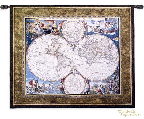 World Map :: World map tapestries :: Worldwide Tapestries