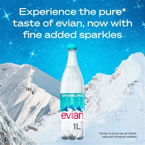 Evian Sparkling Natural Water 1l | Zoom