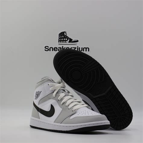 Nike Air Jordan 1 Mid Light Smoke Gray 554724 078 India Ubuy