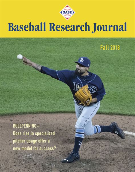 Fall 2018 Baseball Research Journal Society For American Baseball