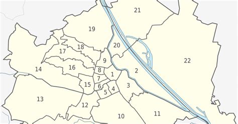 Karte Und Plan Die Bezirke Und Stadtteile Von Wien