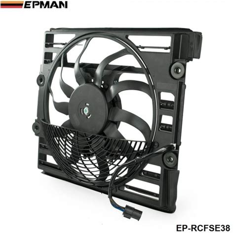 EPMAN Replacement AC Radiator Condenser Cooling Fan Assembly For BMW