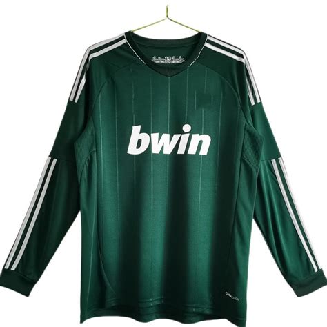 2012 2013 Madrid Retro Second Away Long Sleeve Player Version Club