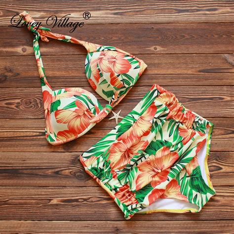 2017 Women Retro Pinup Swimwear Rockabilly Vintage High Waisted