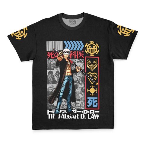 Trafalgar D Law V2 One Piece Streetwear T Shirt Anime Ape