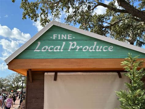 First EPCOT International Flower Garden Festival 2023 Booth Installed