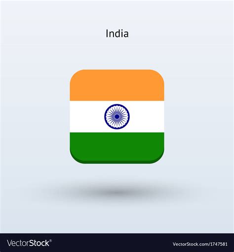 India Flag Icon Vector