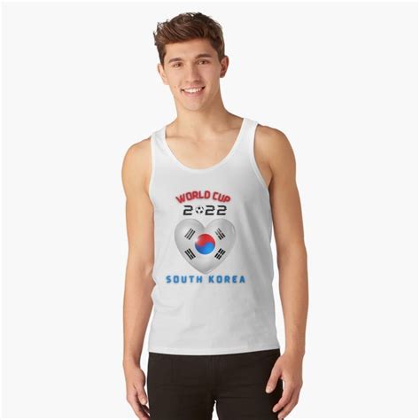 World Cup Qatar 2022 South Korea Heart Tank Top For Sale By Mr Soko