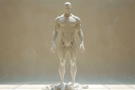 Premium Photo | Anatomic manikin model of muscular system