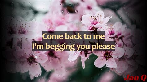 Janet Jackson Come Back To Me Lyrics YouTube