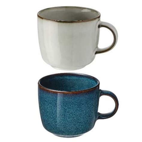 Gladelig Ìkea Stoneware Mug Grayblue 37cl 13oz Pls Read The