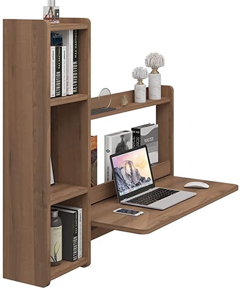 Pmnianhua Floating Desk Wall Mounted Laptop Computer Desk Folding Wall