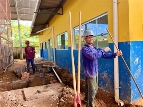 Melhorias Escola Recebe Reforma Ap S Pedido De Aleks Palitot