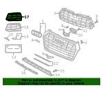 Audi OEM Outer Grille Part 80A 807 680 D RU6 OEM Vehicle Parts