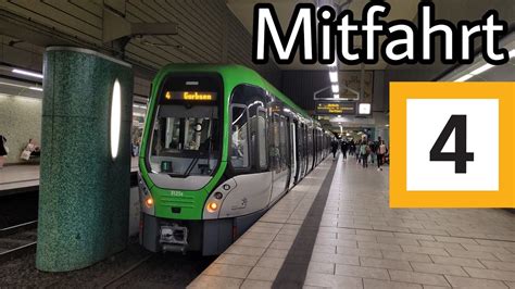 Stadtbahn Hannover Mitfahrt Im TW3000 Auf Der Linie 4 S Bhf Karl