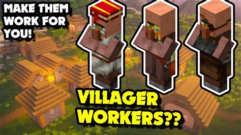 How To Make Villagers Work For You In Minecraft All Villager