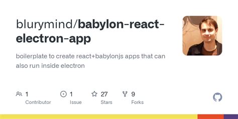 Github Blurymind Babylon React Electron App Boilerplate To Create