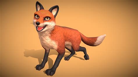 Fox Buy Royalty Free 3d Model By Thomas Liao [c034981] Sketchfab Store