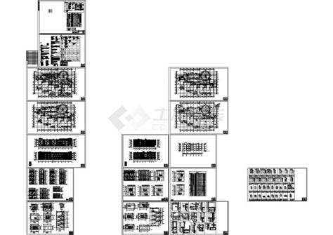 4982平方米三层幼儿园建筑施工cad图教育建筑方案文本土木在线